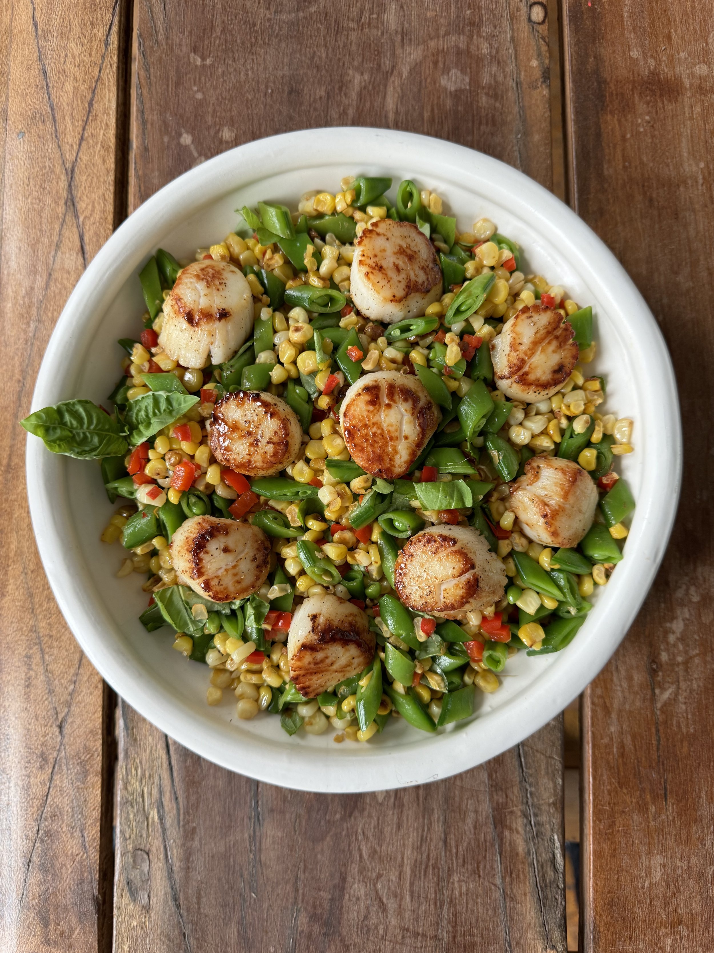 Pan Seared Scallops - Corn Summer Salad.jpg